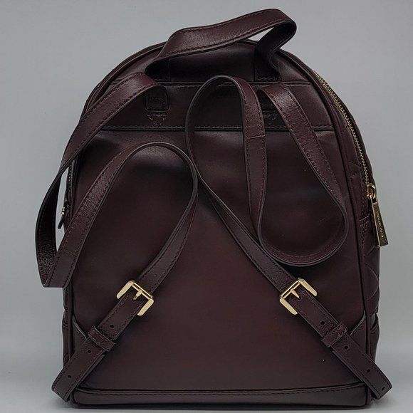 Michael Kors Rhea Zip Medium Backpack Merlot Quilted main image 9